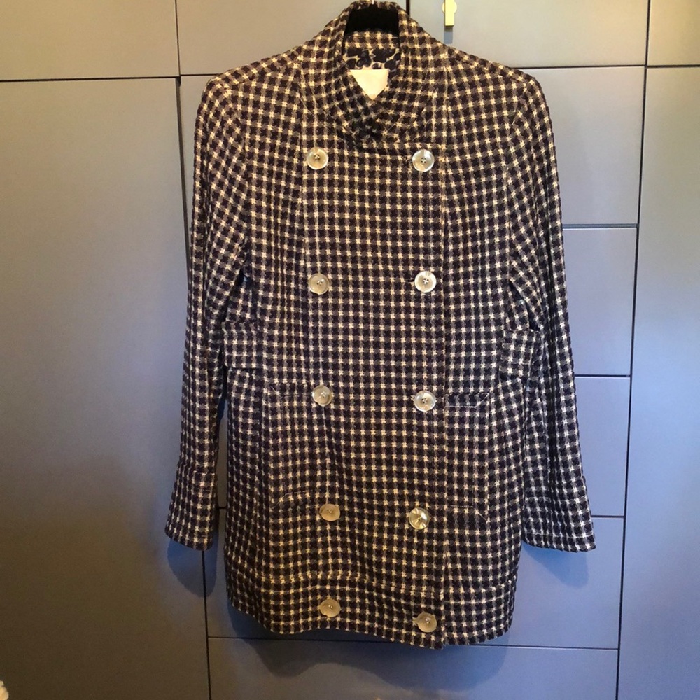 Gorgeous Tracy Reese navy & white coat. Size 8